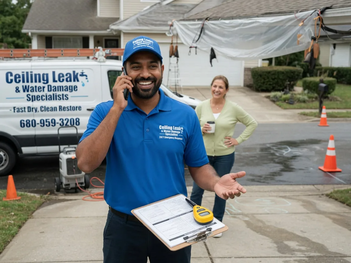 Ceiling Leak Cleanup New Freeport, PA FAQs